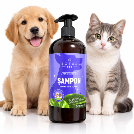 Igienă animale - Sampon Delicat pentru Caini si Pisici Lotus Vet 500 ml