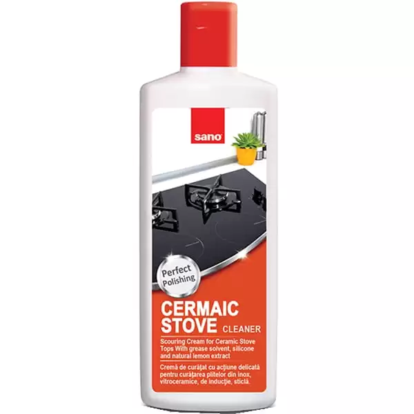Bucatarie - Sano Detergent pentru plite Ceramic Tops Cleaner, 300ml