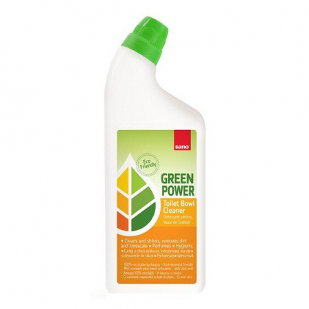 Curatat suprafete baie - Sano Green Power Detergent pentru vasul de toaleta 750 ml