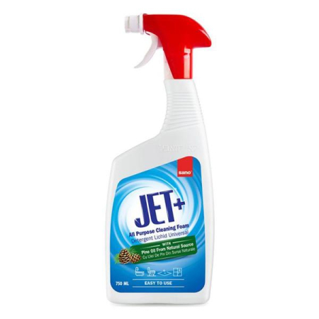 Baie - Sano Jet+ All Purpose Detergent Spuma Universal cu Ulei de Pin 750 ml