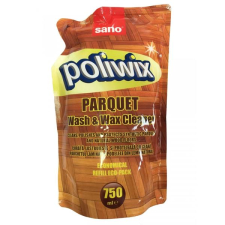 Solutii parchet pardoseli - Sano Poliwix Rezerva Detergent pentru Podele si Parchet din Lemn Natural 750 ml