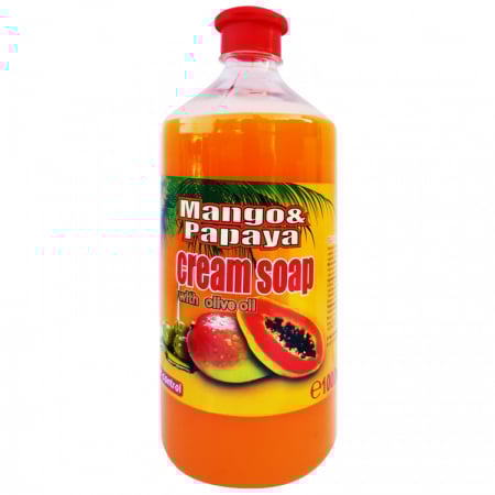 Sapun lichid - Sapun lichid cremos Mango & Papaya rezerva 1 L
