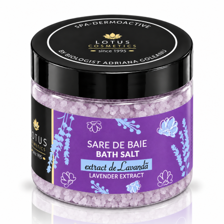 Ingrijire Personala - Sare de baie cu extract de lavanda Lotus Cosmetics Spa Dermoactive 600 g