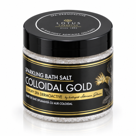 Ingrijire Personala - Sare de Baie Spumanta cu Aur Coloidal Lotus Cosmetics Luxury SPA Dermoactive 600 g