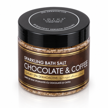 Ingrijire Personala - Sare de Baie Spumantă cu Ciocolată și Cafea Lotus Cosmetics Luxury SPA Dermoactive 600 g