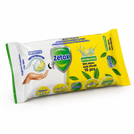 Ingrijire maini - Servetele Antibacteriene Zetox Lamaie 15 buc