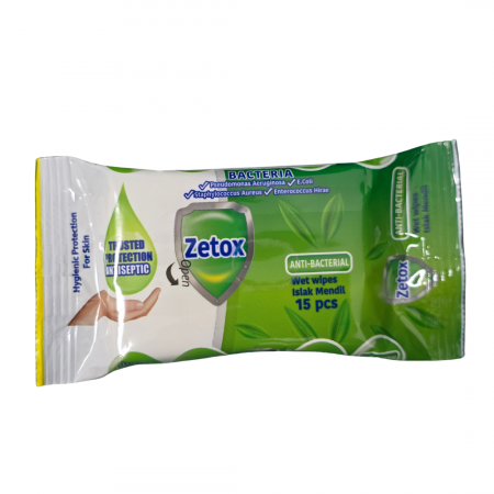 Servetele Antibacteriene Zetox Menta 15 buc