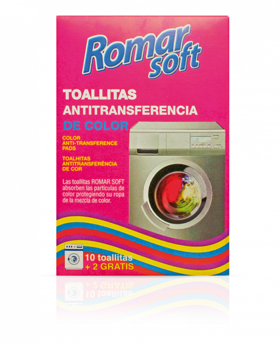 Intretinere textile - Servetele captatoare de culoare ROMAR Soft 10+2 buc