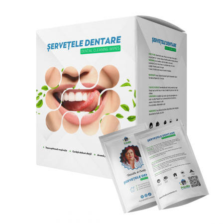Ingrijire Personala - Șervețele Dentare 12 buc cutie – Curățare rapidă pentru dinți, respirație proaspătă oriunde, oricând