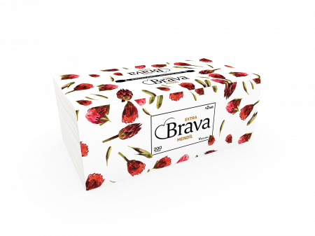 Hartie igienica - Servetele faciale Brava Optimum 200 buc