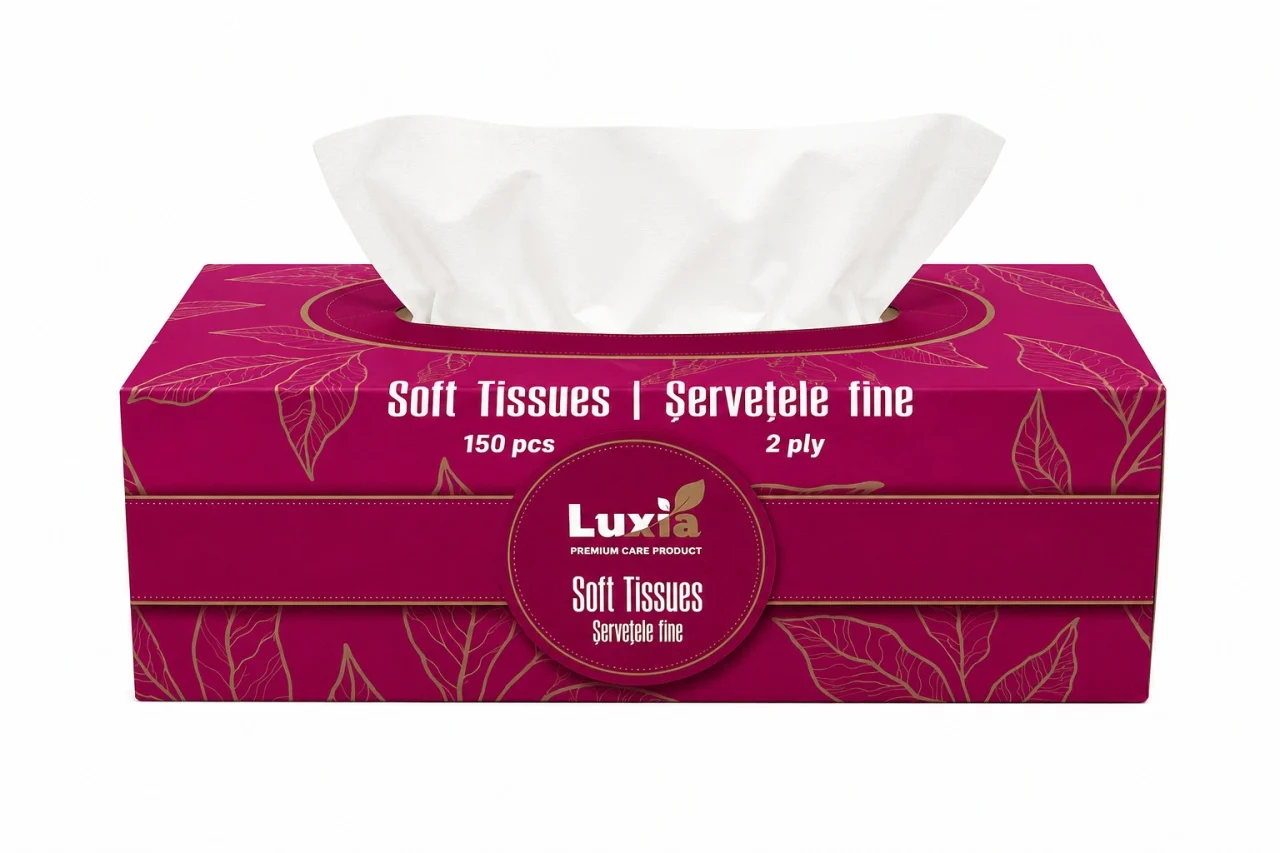 Ingrijire Personala - Șervețele Fine Cosmetice 2 Straturi Luxia 150 buc