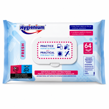 Servetele umede Antibacteriene Hygienium 64 bucati/set