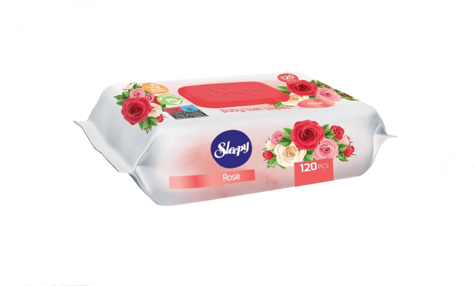 Servetele umede bebelusi Sleepy  1 pachet, 120 bucati Trandafiri