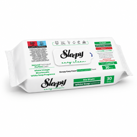 Servetele umede - Servetele umede multisuprafete Sleepy Easy Clean White Soap 30 bucati