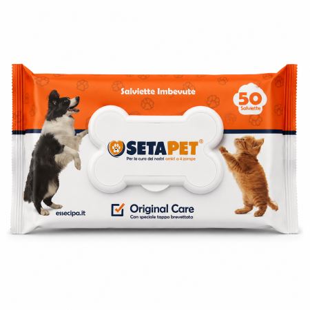 Animale de companie - Servetele Umede pentru Animale de Companie cu Capac Pop-Up SetaPet 50 buc