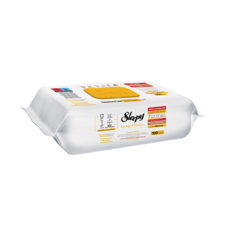 Servetele umede Sleepy Easy Clean Herbal Soap Additive, 100 buc