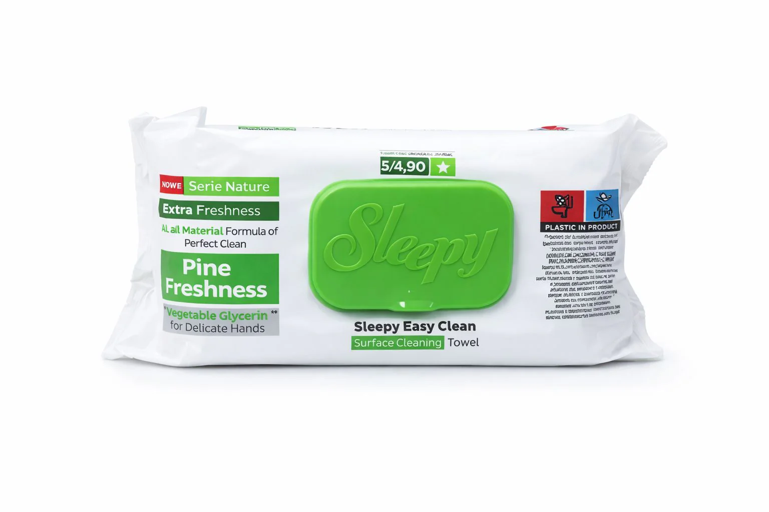 Servetele umede - Șervețele umede Sleepy Easy Clean Pine Freshness 100 buc