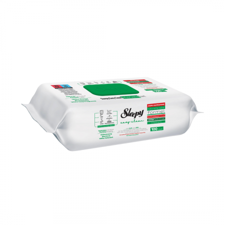 Servetele umede Sleepy Easy Clean White Soap Additive multisuprafete, 100 buc
