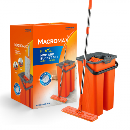 Galeti mopuri - Set curățare mop & găleată MACROMAX Flat
