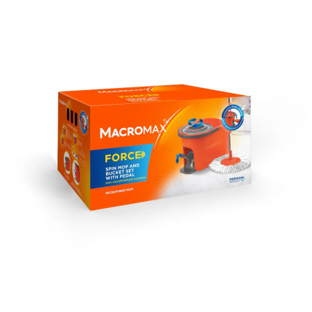 Galeti mopuri - Set curatare mop rotativ si galeata cu pedala MACROMAX Force
