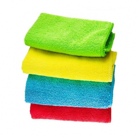 Set lavete microfibra, 4 culori, 4 buc, 40x40 cm