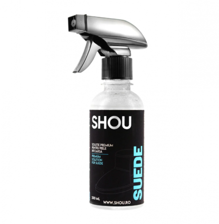 Curatare Intretinere Incaltaminte - SHOU Suede - Solutie Premium Curatare Piele Intoarsa 200ml