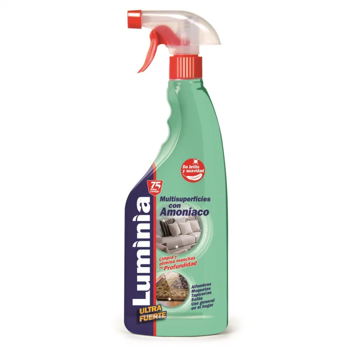 Solutii scos pete - Solutie cu pulverizator pentru tesaturi/tapiserii Luminia Ultra Forte-Amoniac 750ml