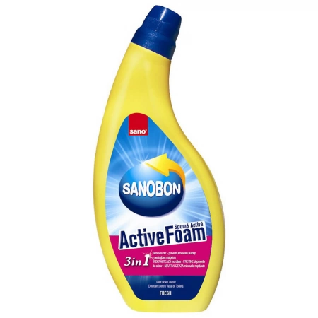 Curatat suprafete baie - Soluție de curățat toaletă Sano Bon Active Foam 750 ml