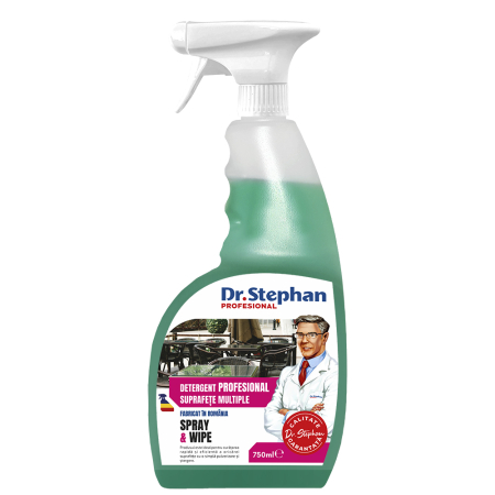 Igiena casei - Solutie multisuprafete Spray&Wipe Dr. Stephan 750 ml