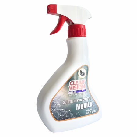 Soluţie pentru curăţat mobila cu ioni de Argint, 500 ml