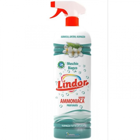 Solutii Multisuprafete - Spray Lindor Amoniac Parfumat Muschio Bianco 900ml