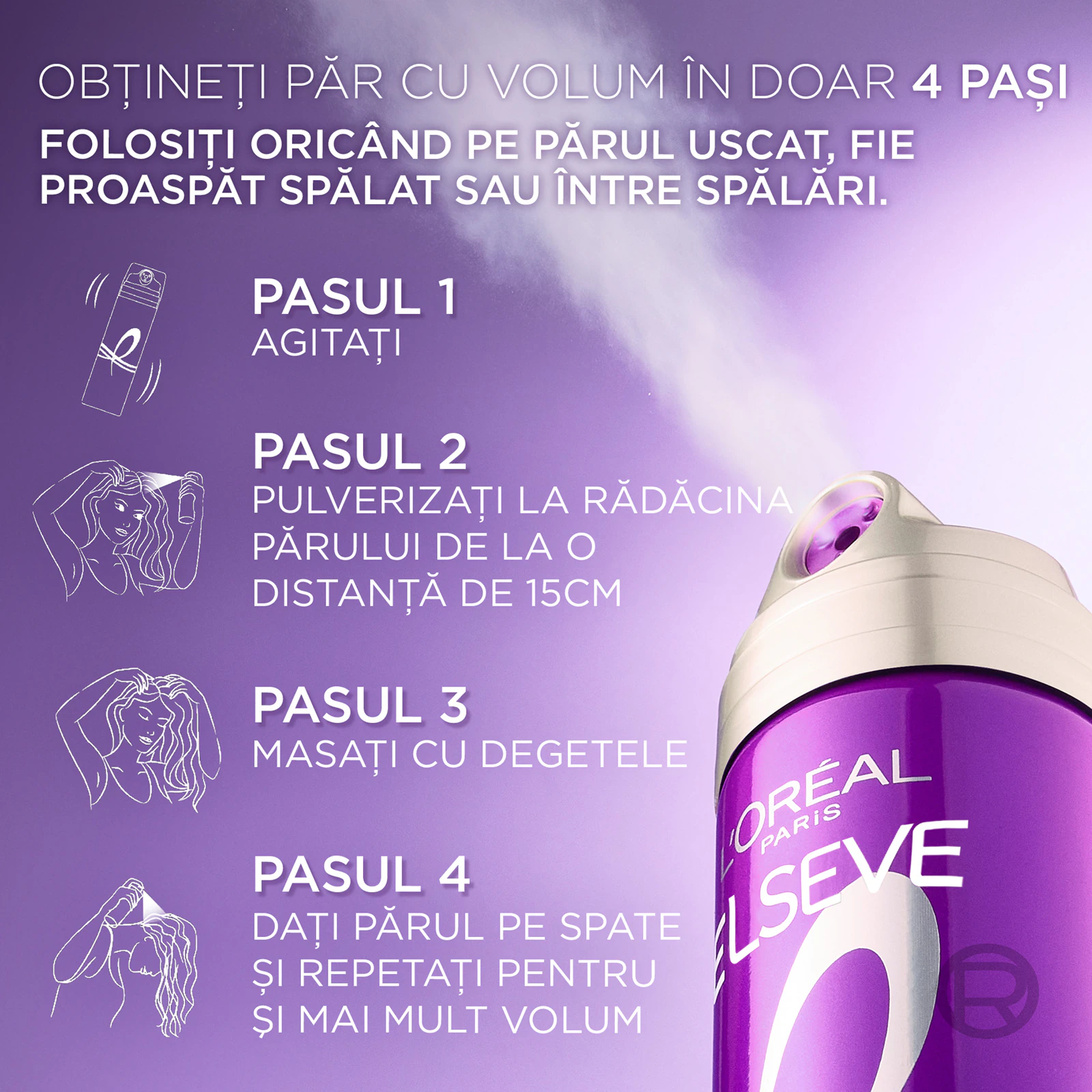 Spray pentru reîmprospătarea volumului părului Collagen Lifter Big Hair Day L’Oréal Paris [5]