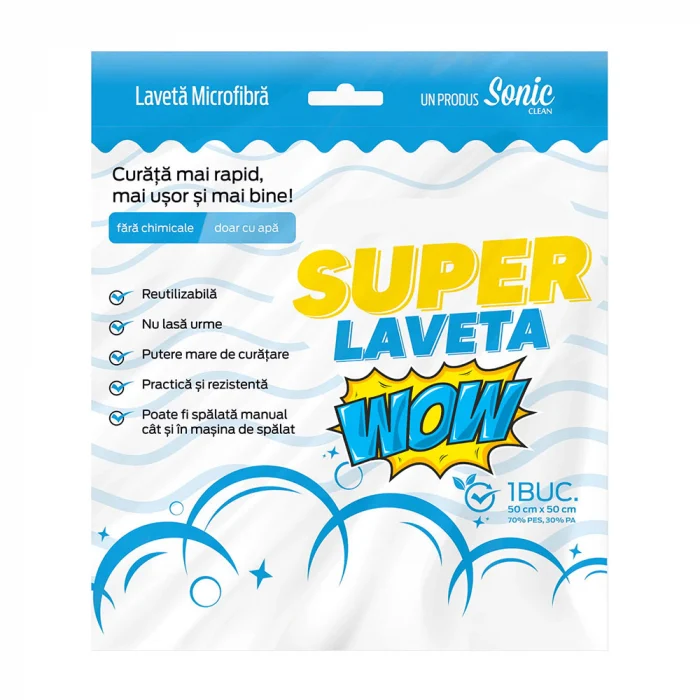 Lavete praf - Super Laveta 50Cmx50Cm Sonic Clean