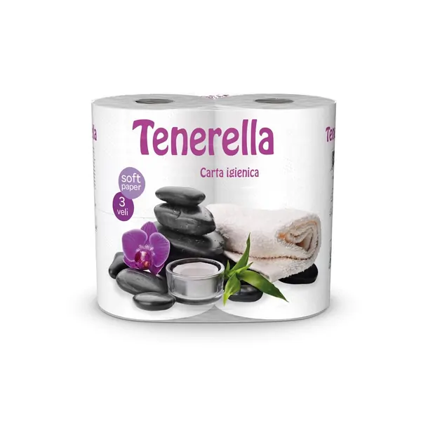 Hartie igienica - Tenerella hartie igienica 4 role medii 3 straturi