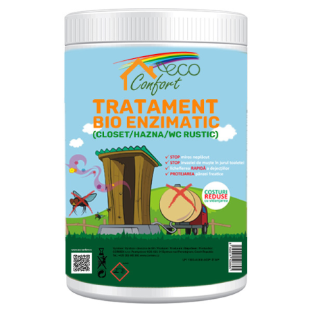 Bioactivatori & Tratamente Fose Septice - Tratament bio-enzimatic pentru closet/hazna/wc rustic, Eco Confort 500g
