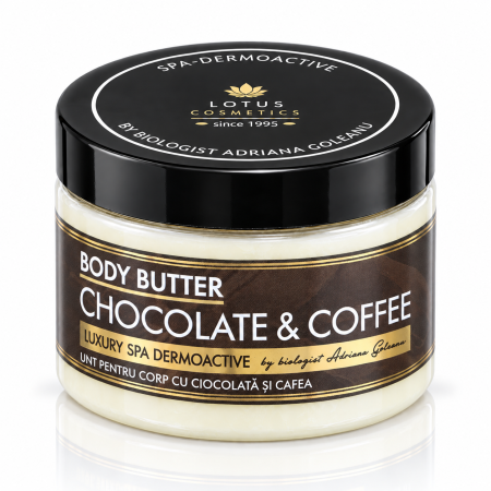 Ritualuri de Baie & SPA - Unt de Corp cu Aroma de Ciocolata si Cafea Luxury SPA Dermoactive Lotus Cosmetics 300 ml