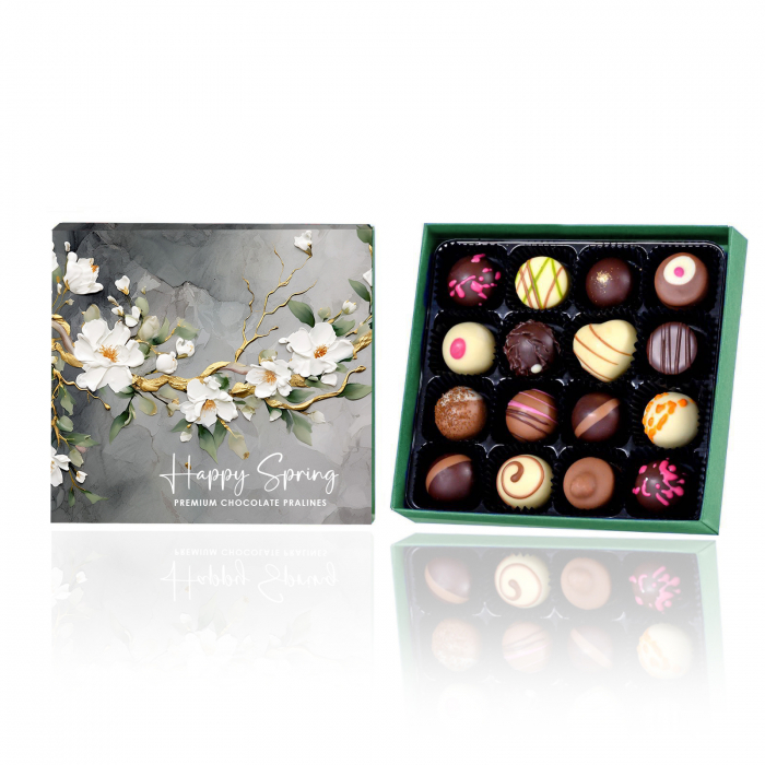 Cutie Prestige Green Spring cu 16 praline belgiene [3]
