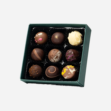 Cutie Prestige Green Spring cu 9 praline belgiene [2]