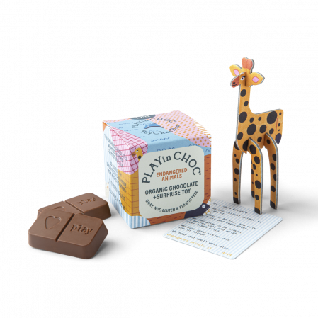 Ciocolata vegana cu jucatie -  Colectia Animale salbatice