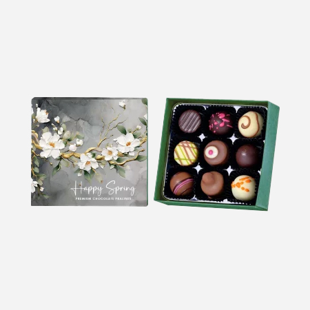 Cutie Prestige Green Spring cu 9 praline belgiene [0]