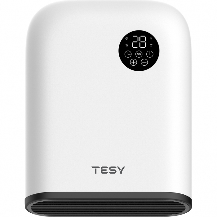 Aeroterma de baie Tesy HL 249 VB W, 2000 W, termostat electronic, functii Confort / Eco / Anti-inghet, touch control, alb [1]