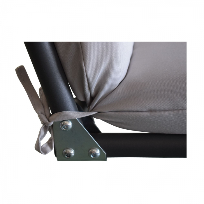 Balansoar de gradina PRESTIGE, 170 x 112 x 153 cm, pentru 3 persoane, impermeabil, protectie UV, reglabil, otel/textil, Gri [5]