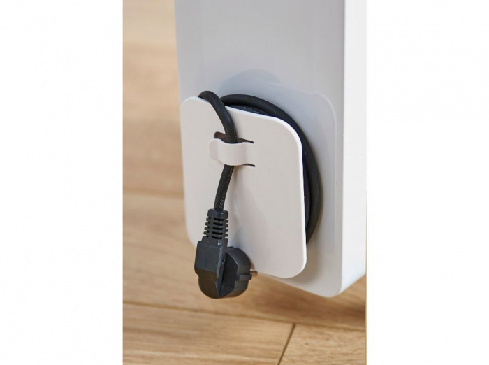 Calorifer electric cu ulei, 2000 W, 9 elementi, 3 trepte de putere, Termostat de siguranta, Termostat reglabil, Alb [3]