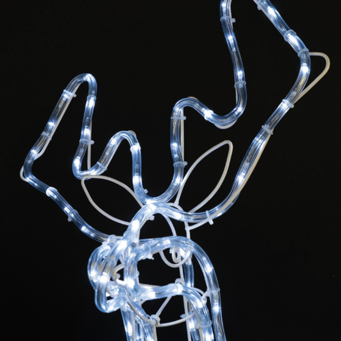 Decorațiune LED în formă de ren cu cap mobil, 90 × 80 cm, 216 LED-uri, 8 moduri de iluminare, IP44, [8]