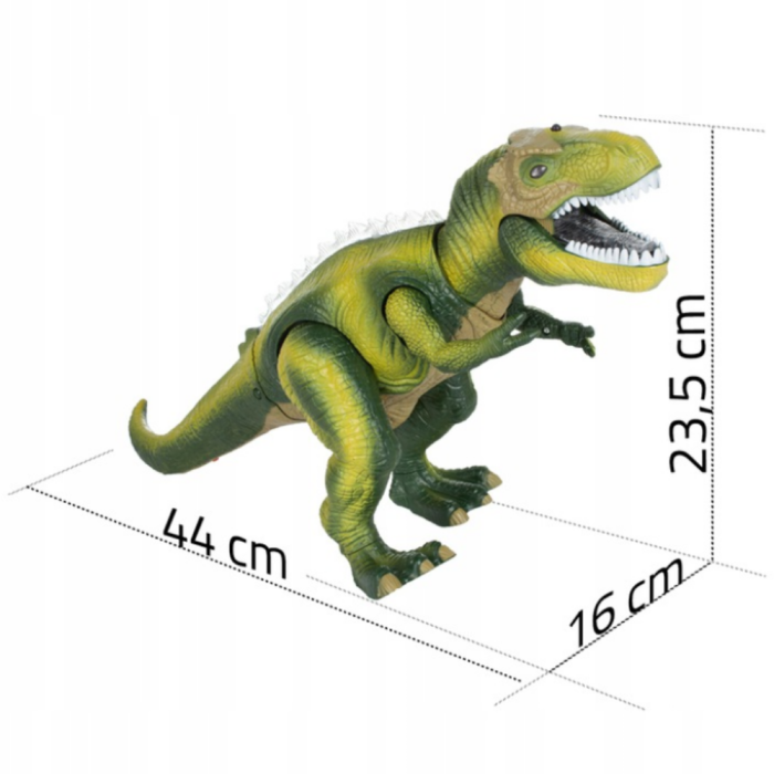 Dinozaur cu telecomanda, lumini LED, sunete și mișcări realiste, Tyranozaur [3]