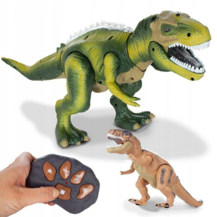 Dinozaur cu telecomanda, lumini LED, sunete și mișcări realiste, Tyranozaur [2]