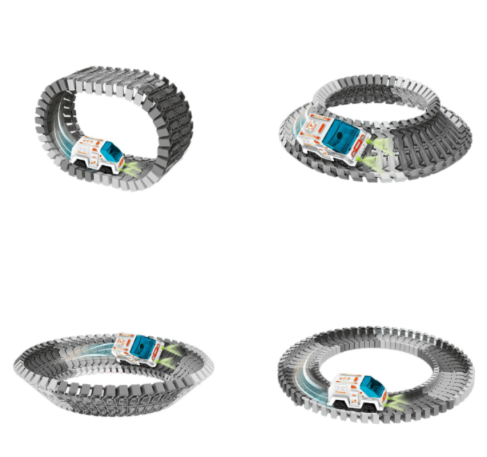 Exploratori ai galaxiei – Circuit spațial cu vehicul electric și figurine de astronauți 205 piese [3]