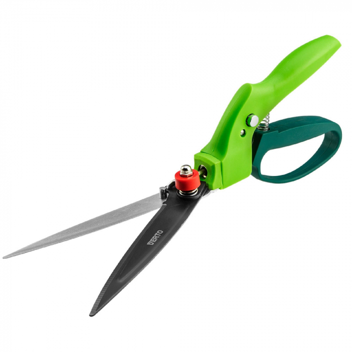 Foarfecă de grădină GreenCut, pentru iarbă, oțel carbon, lungime 34 cm, rotire 360 [2]