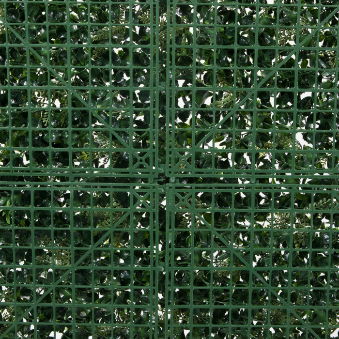 Gard viu artificial din frunze, 100 x 100 cm, verde [4]