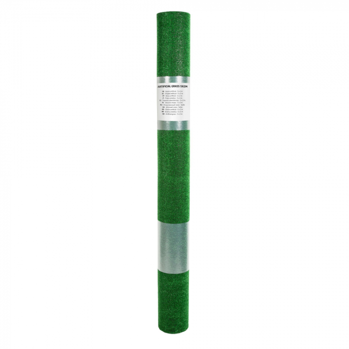 Gazon artificial, 2 x 5 m, verde, H 6 mm [6]